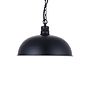 Matt Black Rustic Dome Dining Room Pendant Light - Berwick - Soho Lighting