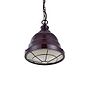 Ganton Vintage Cage Pendant Light Mulberry Red