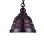 Ganton Small Vintage Pendant Light Mulberry Red Burgundy - Soho Lighting