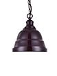 Ganton Small Vintage Pendant Light Mulberry Red Burgundy - Soho Lighting