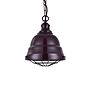 Mulberry Red Burgundy Vintage Cage Landing Pendant Light - Ganton