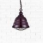 Mulberry Red Burgundy Vintage Cage Landing Pendant Light - Ganton