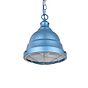 Ganton Vintage Cage Pendant Light Aston Blue