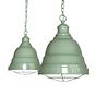Mint Green Caged Pendant Lights