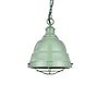 Chalk Mint Green Vintage Cage Landing Pendant Light - Ganton - Soho Lighting