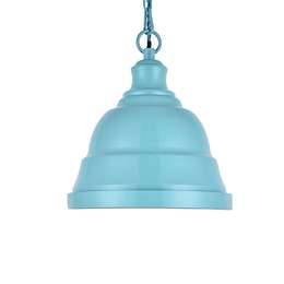 Argyll Industrial Pendant Light Duck Egg Blue - Elesi