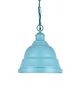 Ganton Small Vintage Pendant Light Duck Egg Blue Turquoise - Soho Lighting