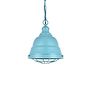 Duck Egg Blue Turquoise Vintage Cage Landing Pendant Light - Ganton