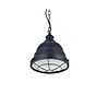 Ganton Vintage Cage Pendant Light Matt Black