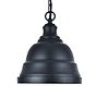 Ganton Small Vintage Pendant Light Matt Black - Soho Lighting