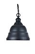 Ganton Small Vintage Pendant Light Matt Black - Soho Lighting