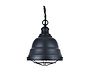 Matt Black Vintage Cage Landing Pendant Light - Ganton - Soho Lighting