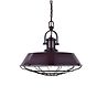 Mulberry Red Burgundy Cage Industrial Kitchen Island Pendant Light - Brewer Cage - Soho Lighting