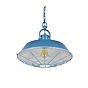 Brewer Cage Industrial  Pendant Light Aston Blue