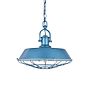 Brewer Cage Industrial Kitchen Island Pendant Light Aston Blue - Soho Lighting