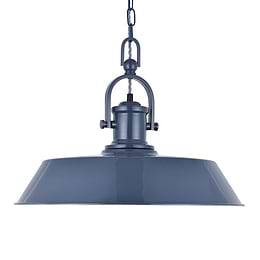 Brewer Industrial Breakfast Bar Pendant Light Leaden Grey Slate - Soho Lighting
