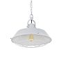 Brewer Cage Industrial  Pendant Light Pale Grey