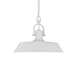 Brewer Industrial Breakfast Bar Pendant Light Clay White Cream - Soho Lighting