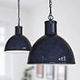 Wardour Industrial Bay Pendant Light Squid Ink Navy Blue 