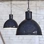 Wardour Industrial Bay Pendant Light Squid Ink Navy Blue 