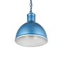 Wardour Industrial Bay Pendant Light Aston Blue