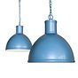 Wardour Industrial Hallway Pendant Light Aston Blue