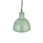 Chalk Mint Green Industrial Hallway Pendant Light - Wardour