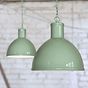 Chalk Mint Green Industrial Hallway Pendant Light - Wardour - Soho Lighting