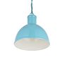 Wardour Industrial Bay Pendant Light Duck Egg Blue