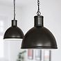 Matt Black Industrial Hallway Pendant Light - Wardour - Soho Lighting