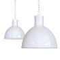 Pure White Industrial Hallway Pendant Light - Wardour - Soho Lighting