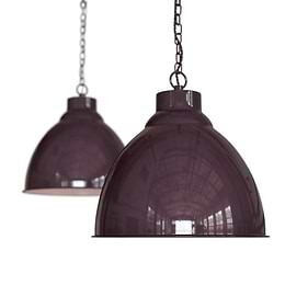 Oxford Vintage Pendant Light Mulberry Red