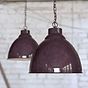 Mulberry Red Burgundy Vintage Pendant Light - Oxford - Soho Lighting