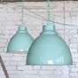 Duck Egg Blue Turquoise Vintage Pendant Light - Oxford