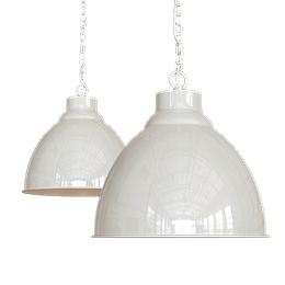 Clay White Vintage Pendant Light