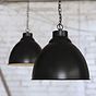 Matt Black Vintage Pendant Light - Oxford - Soho Lighting