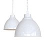 Pure White Vintage Pendant Light Oxford - Soho Lighting