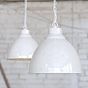 Pure White Vintage Pendant Light Oxford