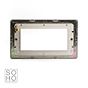 Soho Lighting Polished Chrome White Insert 4 x25mm EM-Euro Module Faceplate