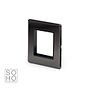 Soho Lighting Black Nickel 2 x25mm EM-Euro Module Faceplate