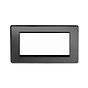 Soho Lighting Black Nickel 4 x25mm EM-Euro Module Faceplate