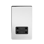 Polished Chrome Dual Voltage Shaver Socket