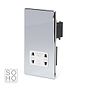 Soho Lighting Polished Chrome Shaver Socket Dual Voltage 115/230v Wht Ins Screwless