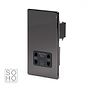 Soho Lighting Black Nickel Shaver Socket Dual Voltage 115/230v Blk Ins Screwless