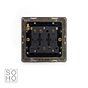 Soho Lighting Brushed Chrome Extractor Fan Isolator Switch Black Ins Screwless