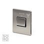 Soho Lighting Brushed Chrome Extractor Fan Isolator Switch Black Ins Screwless