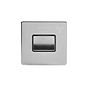 Soho Lighting Brushed Chrome Extractor Fan Isolator Switch Black Ins Screwless