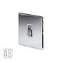 Soho Lighting Polished Chrome 1 Gang Intermediate Switch White Ins 10A Screwless