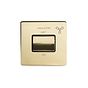 Soho Lighting Brushed Brass Extractor Fan Isolator Switch Black Ins Screwless