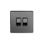 Screwless Black Nickel Switches